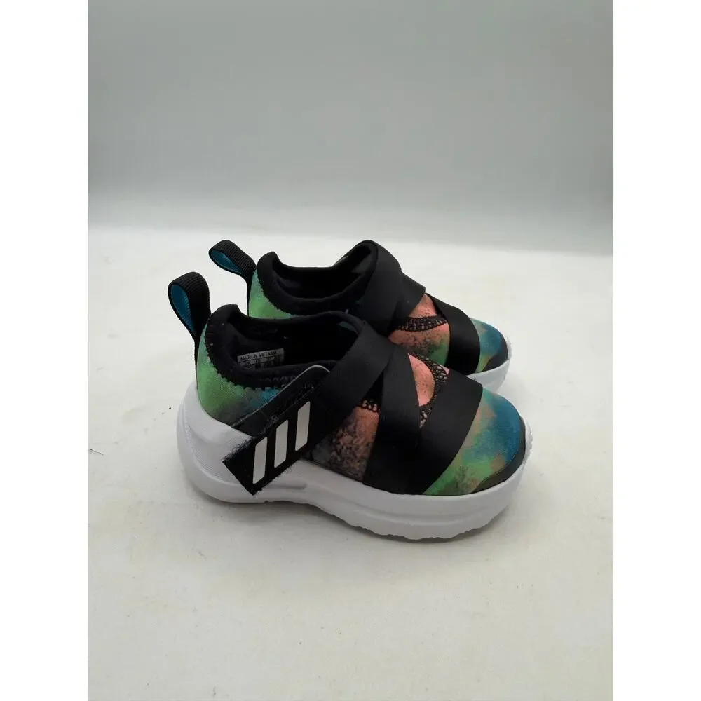Adidas FortaRun X I Toddler Slip On Shoes - Tie Dye Print - Size 4K FY3866 -NIB